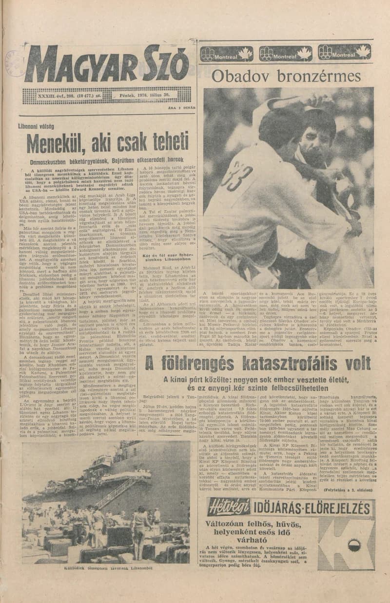 Magyar Szó, 33. évf. 1976. július 30. 208. sz. 1–16. oldal