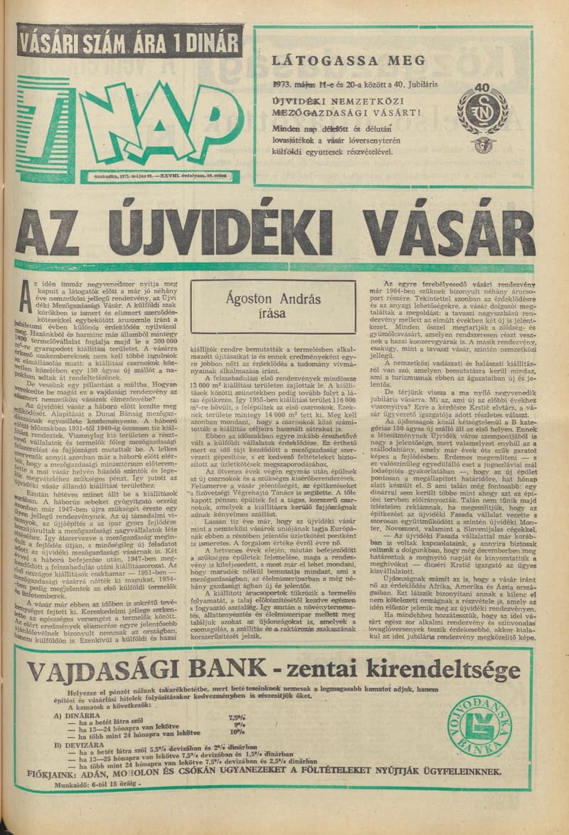 7 Nap, 28. évf. 1973. május 11. 19. sz. 1–32. oldal