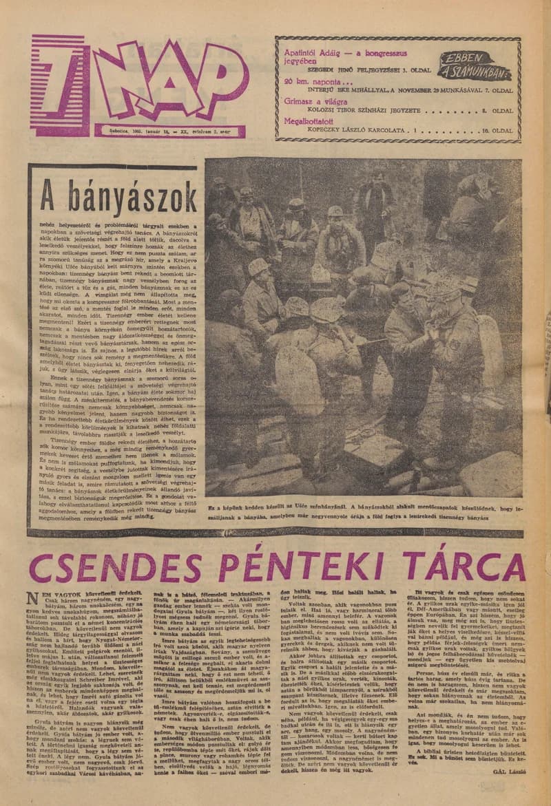 7 Nap, 20. évf. 1965. január 15. 2. sz. 1–20. oldal