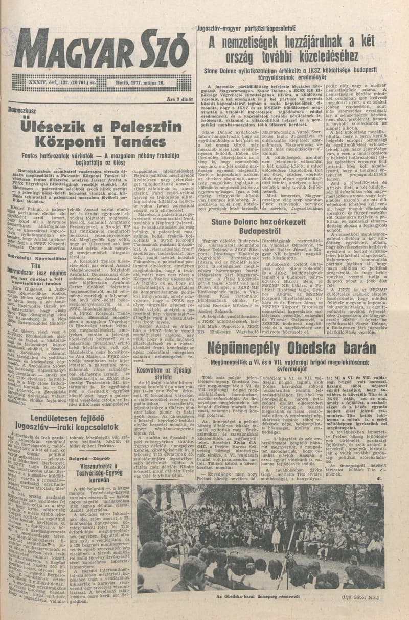 Magyar Szó, 34. évf. 1977. május 16. 132. sz.