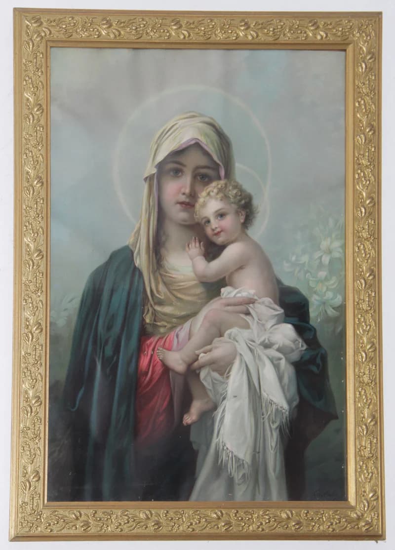 Szentkép –  Szűz Mária és a gyermek Jézus