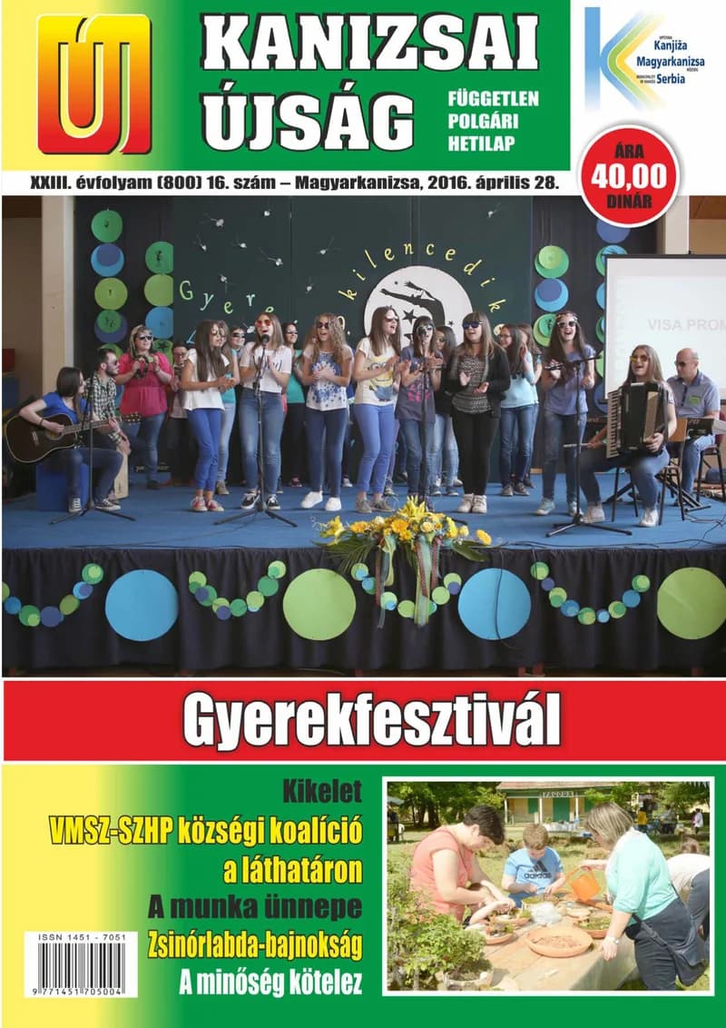 Új Kanizsai Újság, 23. évf. 2016. április 28. 16. sz.