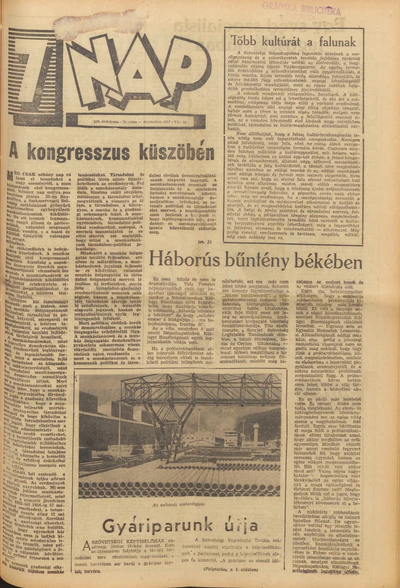 7 Nap, 12. évf. 1957. június 16. 25. sz.