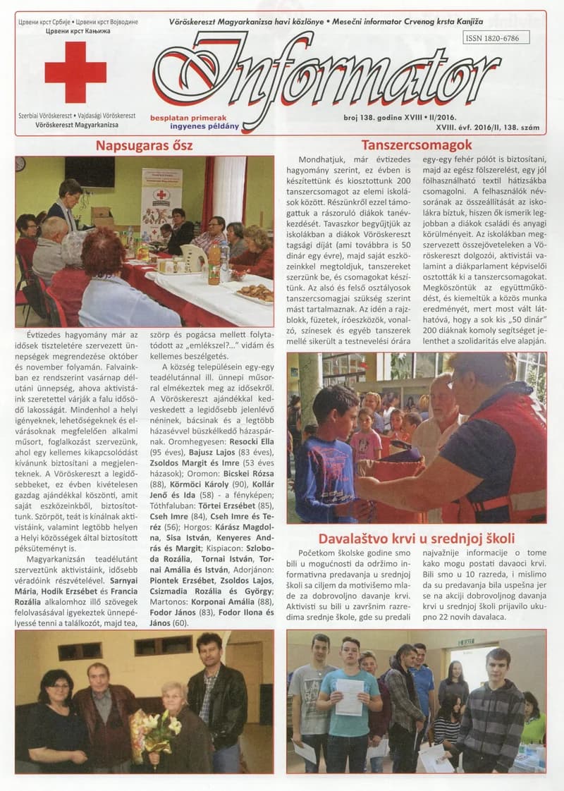 Informator, 17. évf. 2016. február 1. 138. sz.