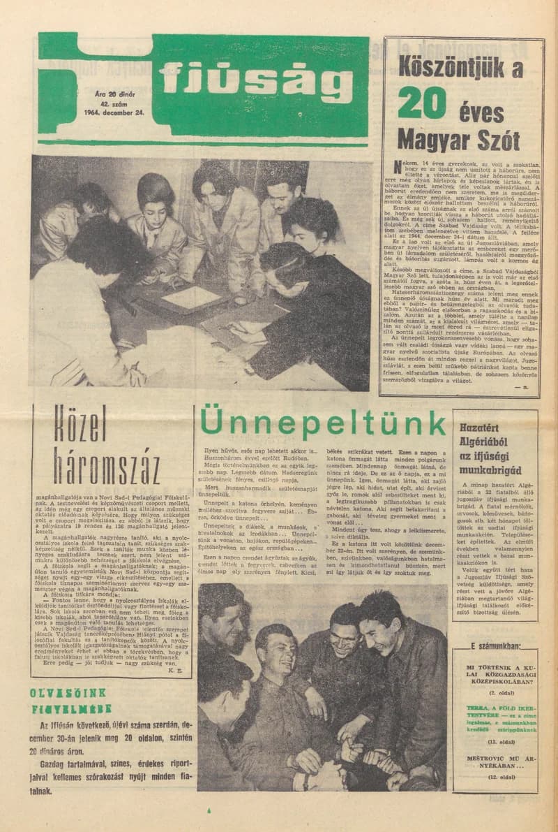 Ifjúság, 20. évf. 1964. december 24. 42. sz.
