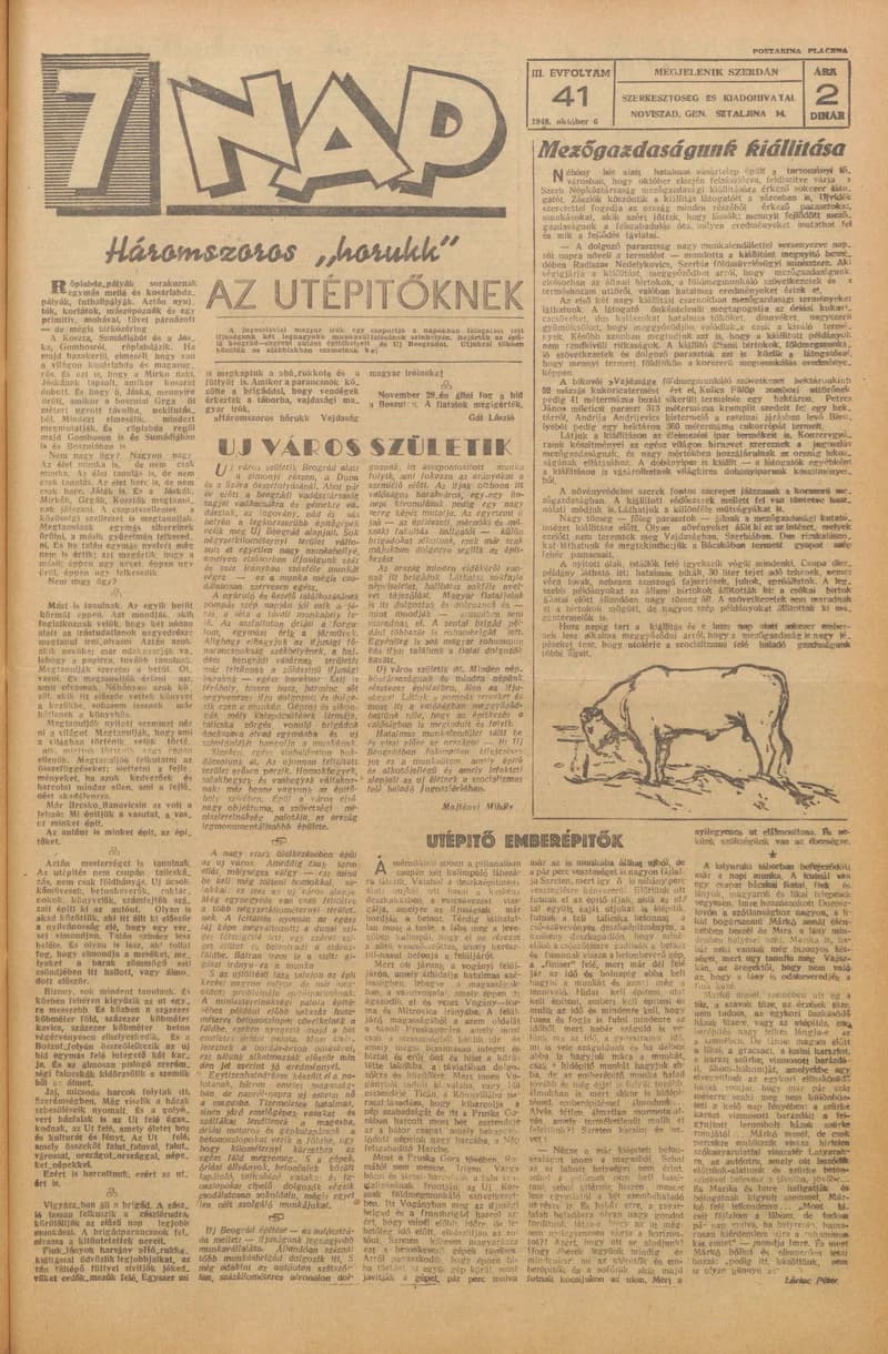 7 Nap, 3. évf. 1948. október 6. 41. sz. 1–4. oldal
