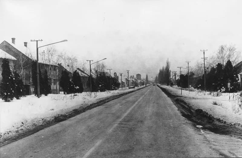 A főutca egyik része