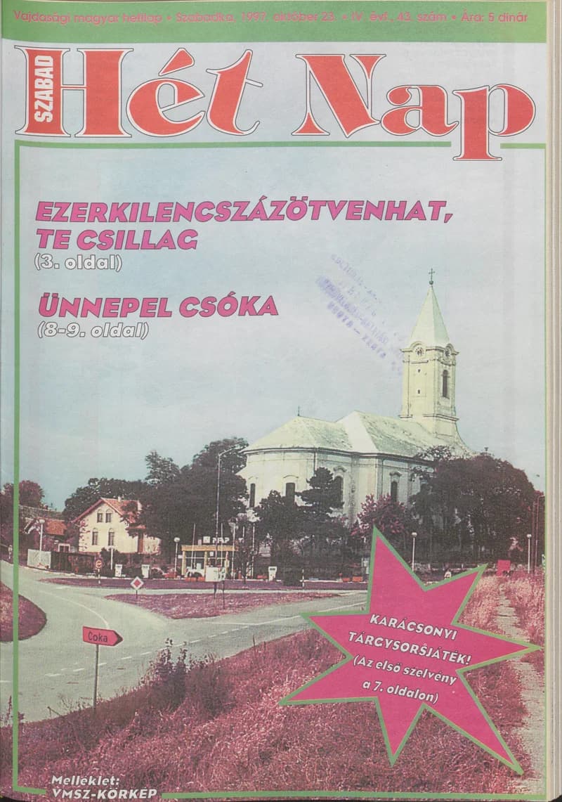 Szabad Hét Nap, 4. évf. 1997. október 23. 43. sz.