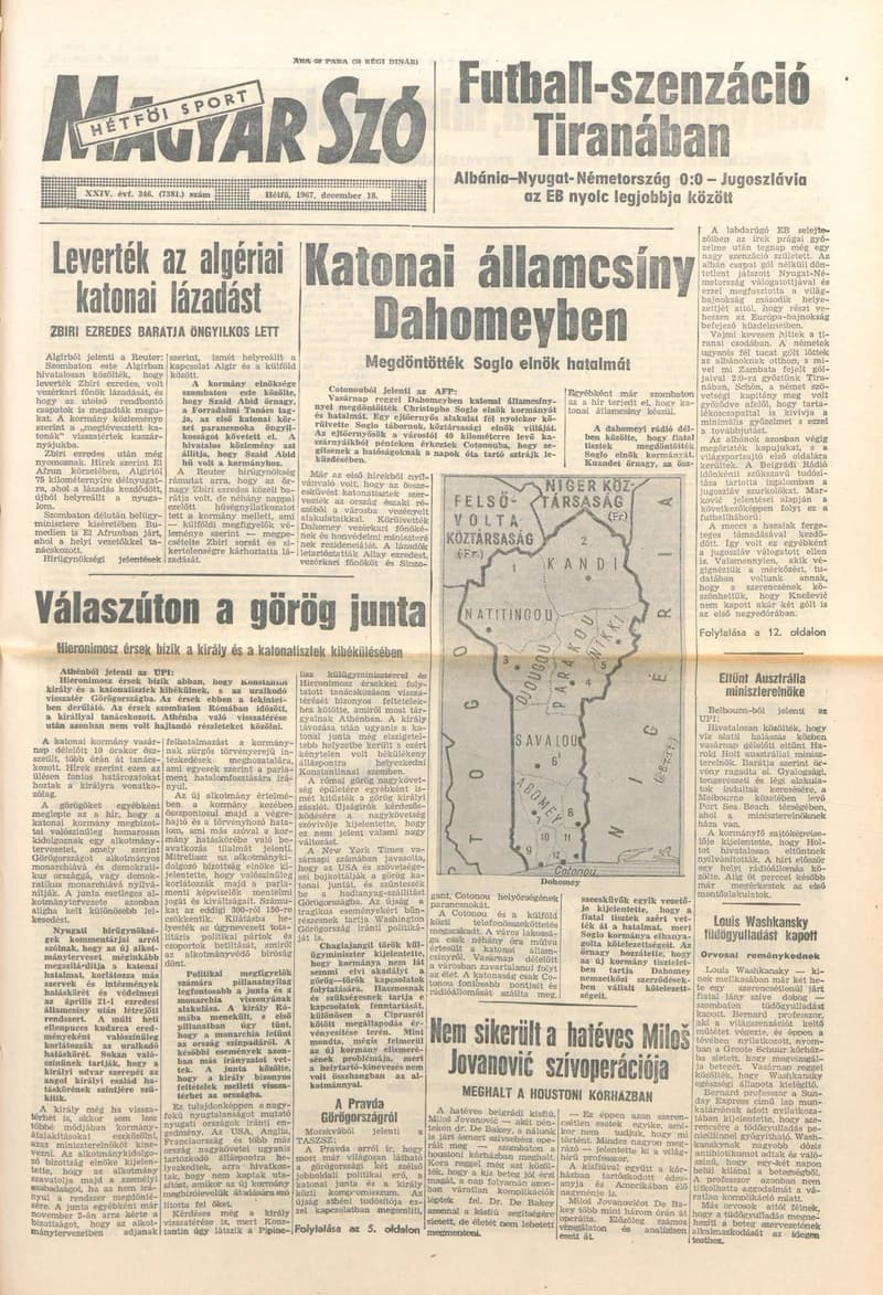 Magyar Szó, 24. évf. 1967. december 18. 346. sz. 1–14. oldal