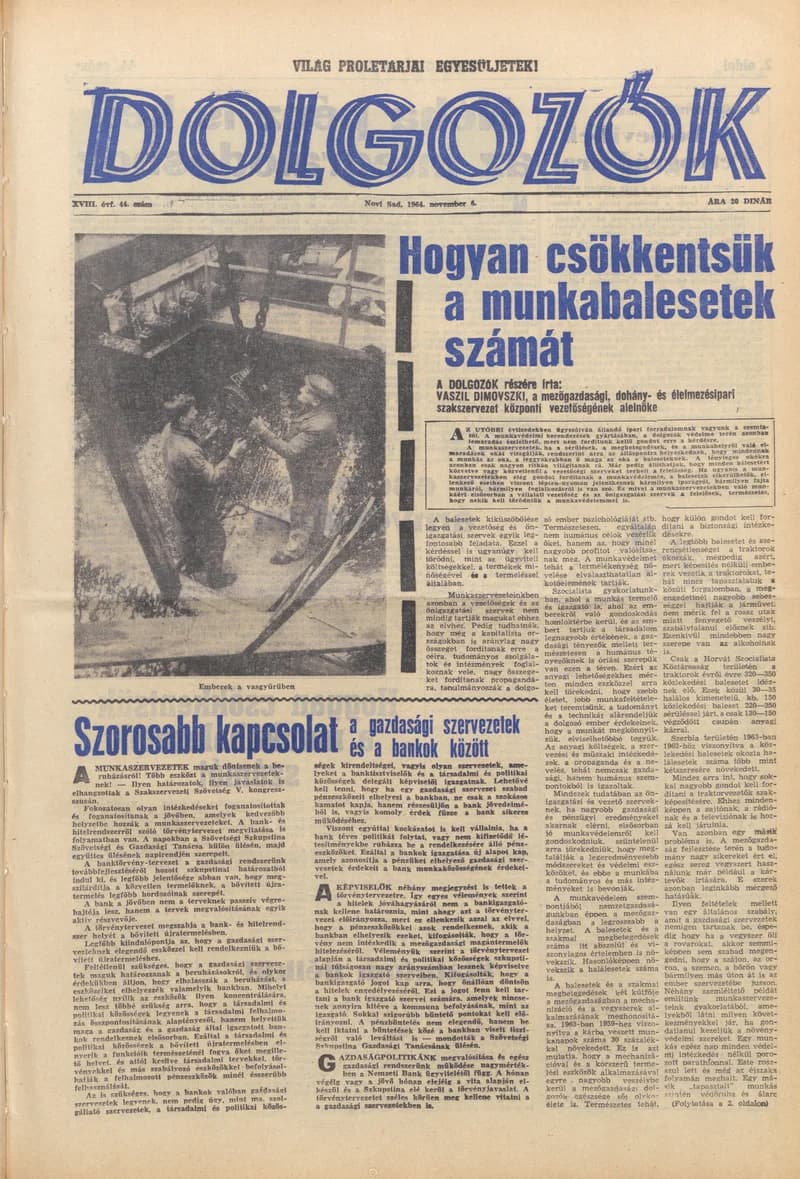 Dolgozók, 18. évf. 1964. november 6. 44. sz.