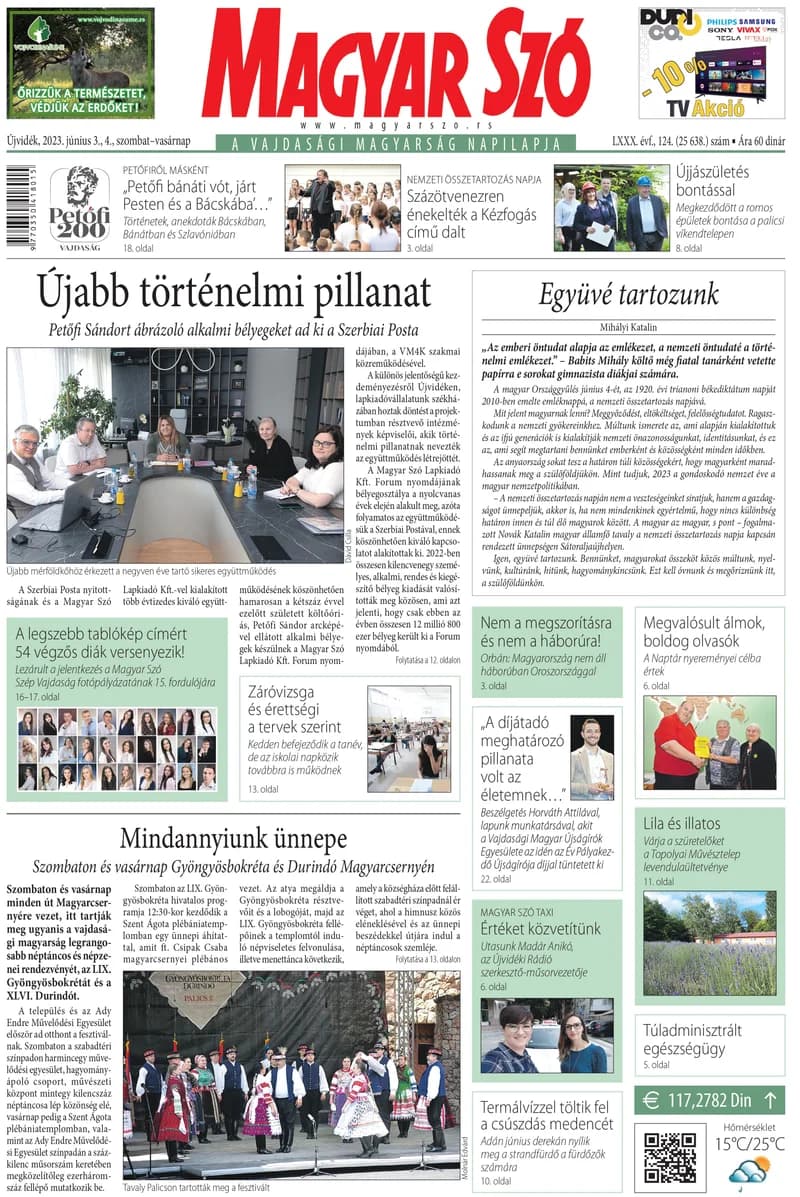 Magyar Szó, 80. évf. 2023. június 3. – 4. 124. sz. 1–32. oldal