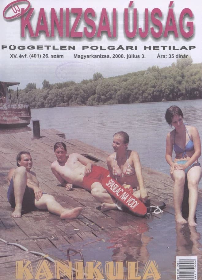 Új Kanizsai Újság, 15. évf. 2008. július 3. 26. sz.