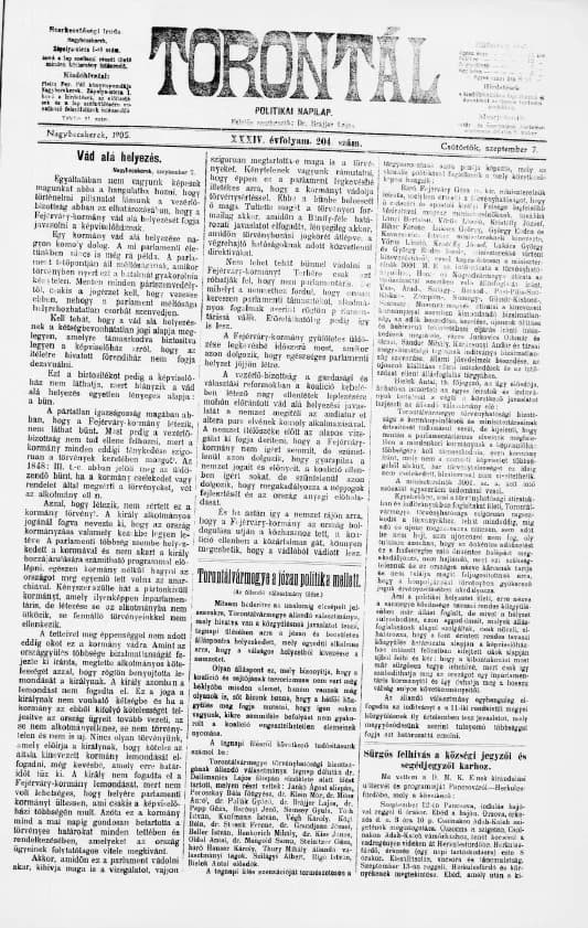 Torontál, 34. évf. 1905. szeptember 7. 204. sz.