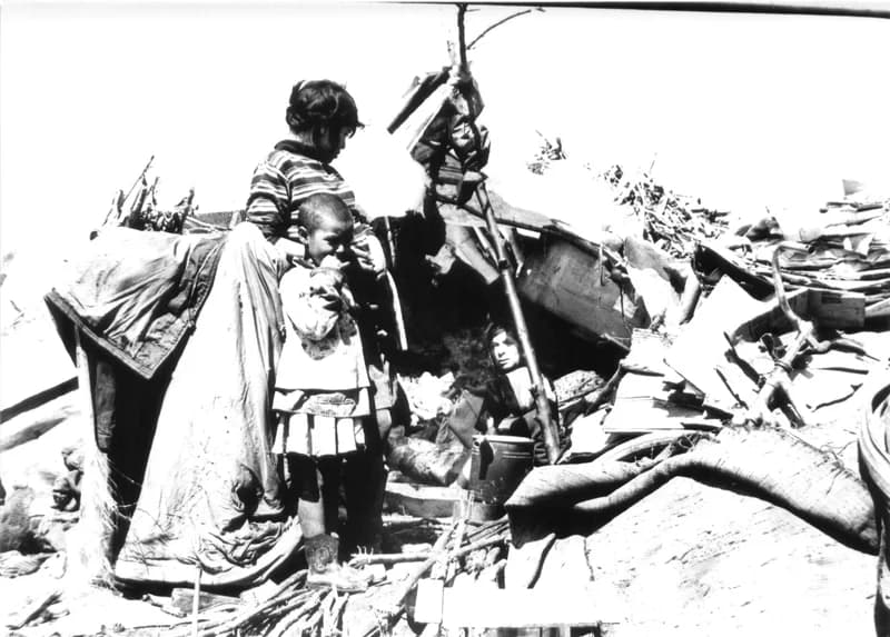 Roma család a zentai szeméttelepen