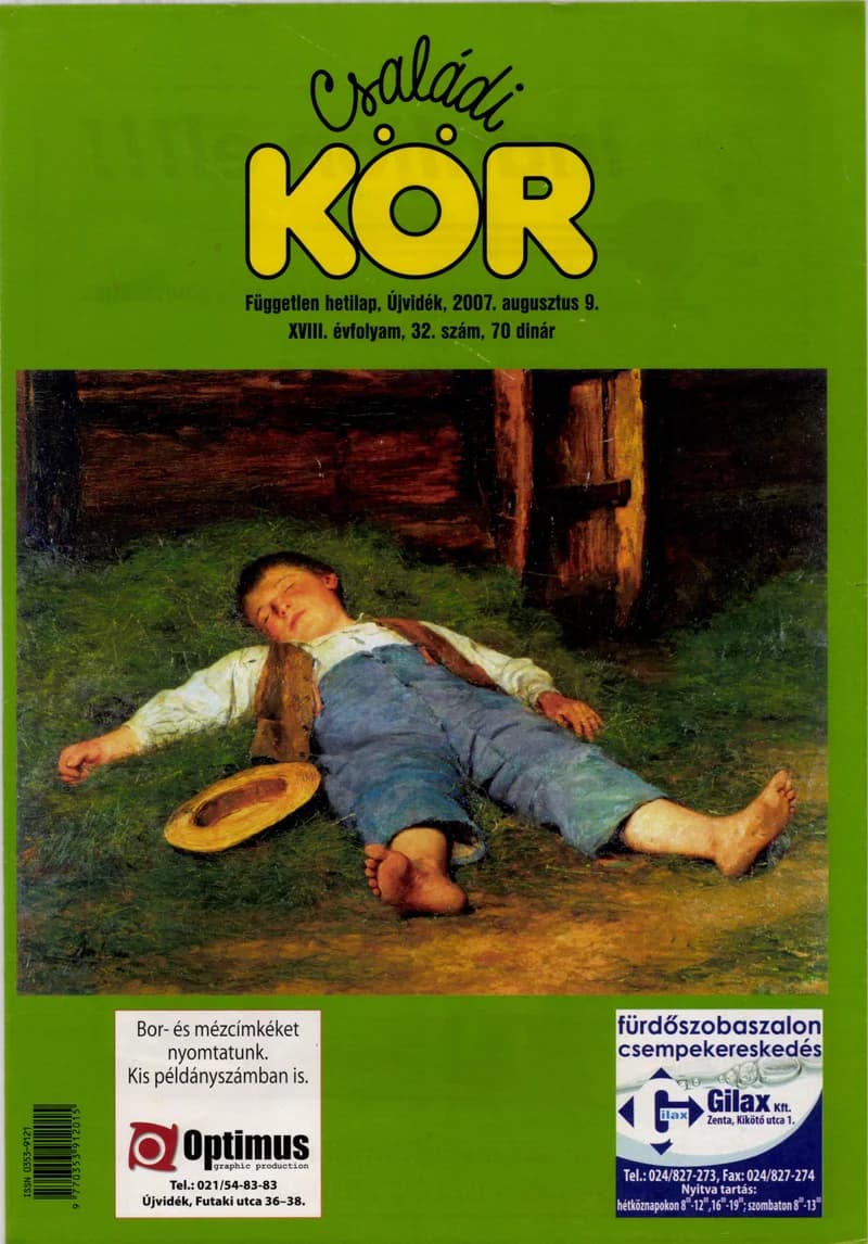 Családi Kör, 18. évf. 2007. augusztus 9. 32. sz.