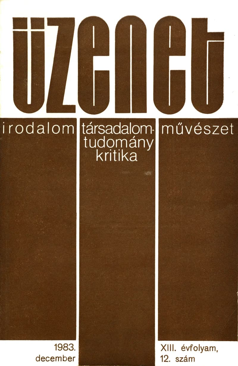 Üzenet, 13. évf. 1983. december. 12. sz. 615–676. oldal