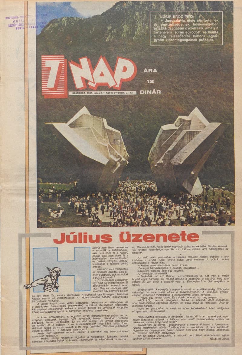 7 Nap, 36. évf. 1981. július 3. 27. sz. 1–24. oldal
