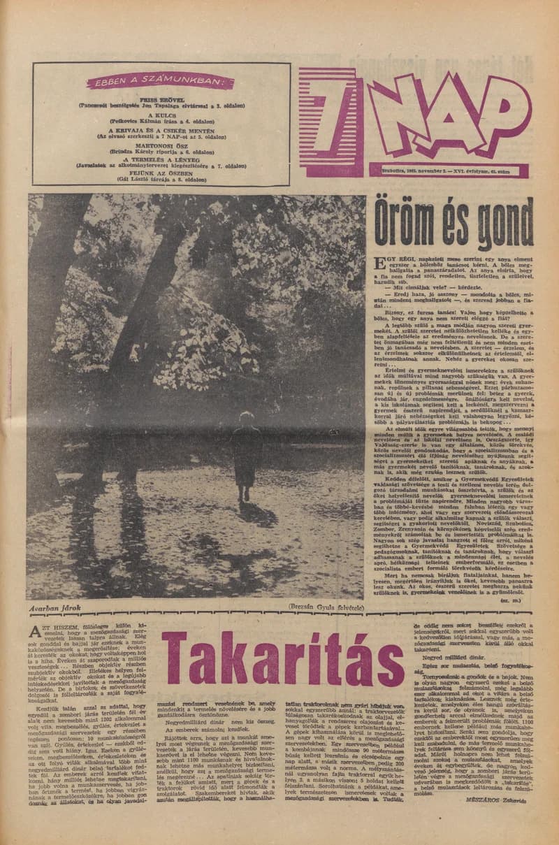 7 Nap, 17. évf. 1962. november 2. 43. sz. 1–20. oldal