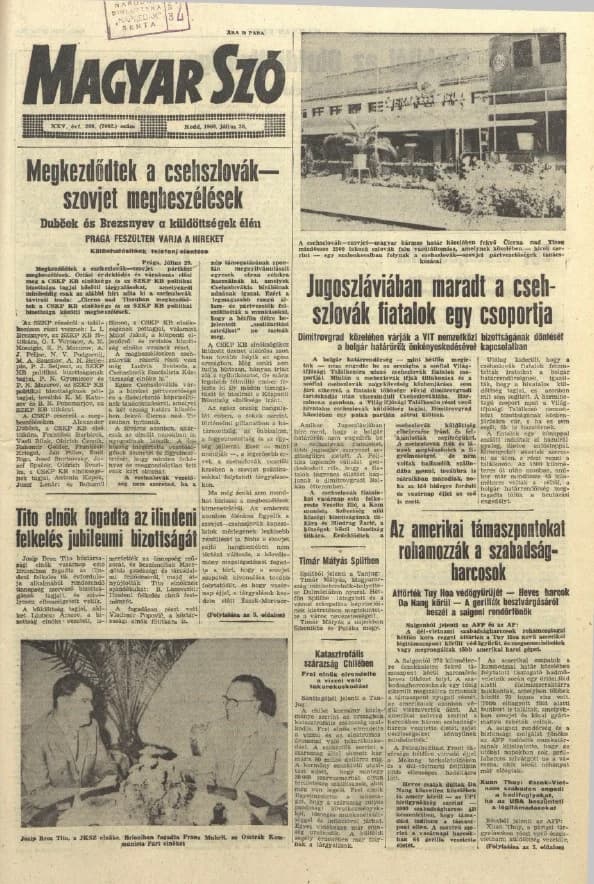 Magyar Szó, 25. évf. 1968. július 30. 208. sz. 1–12. oldal