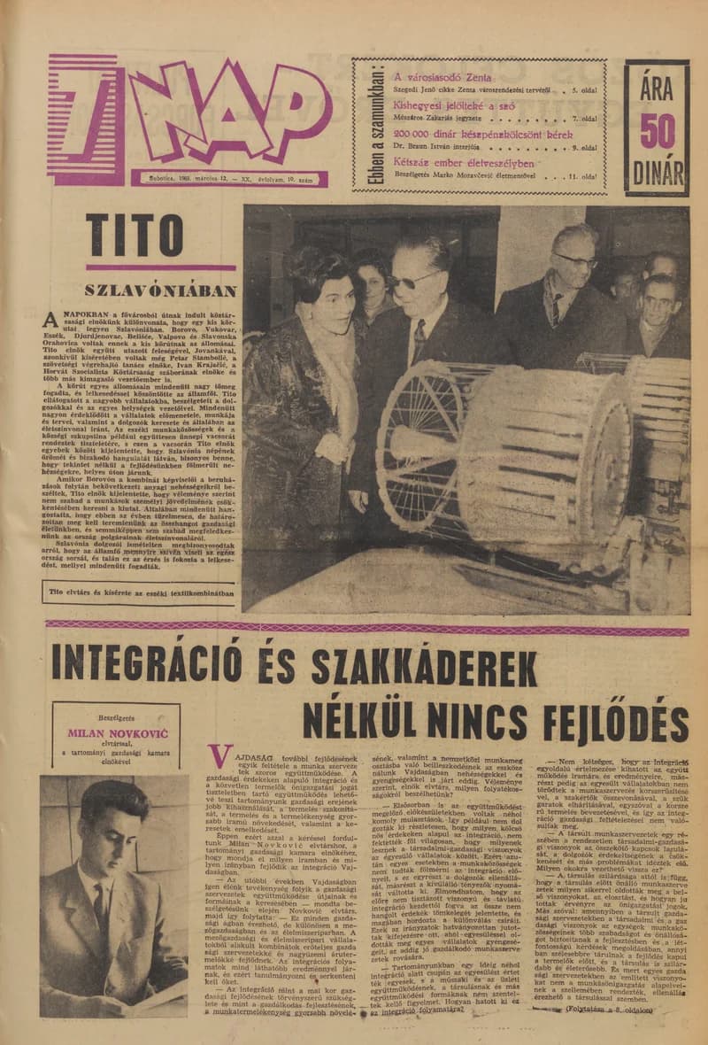 7 Nap, 20. évf. 1965. március 12. 10. sz. 1–20. oldal
