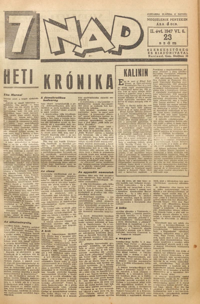 7 Nap, 2. évf. 1947. június 6. 23. sz. 1–10. oldal