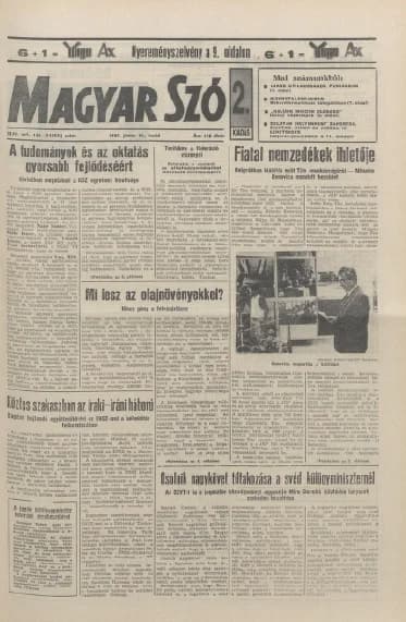 Magyar Szó, 44. évf. 1987. június 16. 163. sz. 1–20. oldal