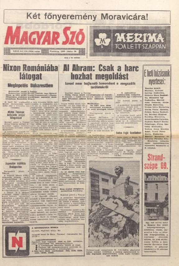 Magyar Szó, 26. évf. 1969. június 29. 176. sz. 1–31. oldal