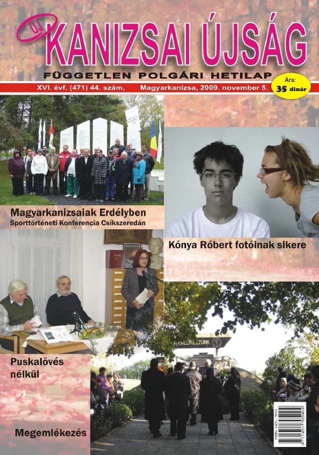 Új Kanizsai Újság, 16. évf. 2009. november 5. 44. sz.