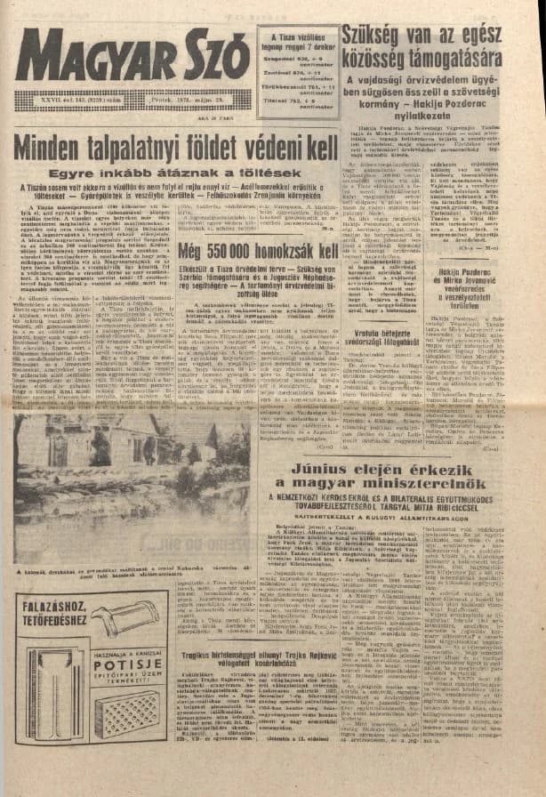 Magyar Szó, 27. évf. 1970. május 29. 145. sz. 1–12. oldal