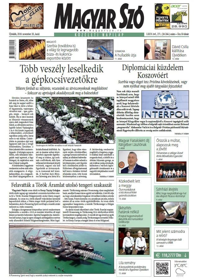 Magyar Szó, 75. évf. 2018. november 20. 271. sz. 1–20. oldal