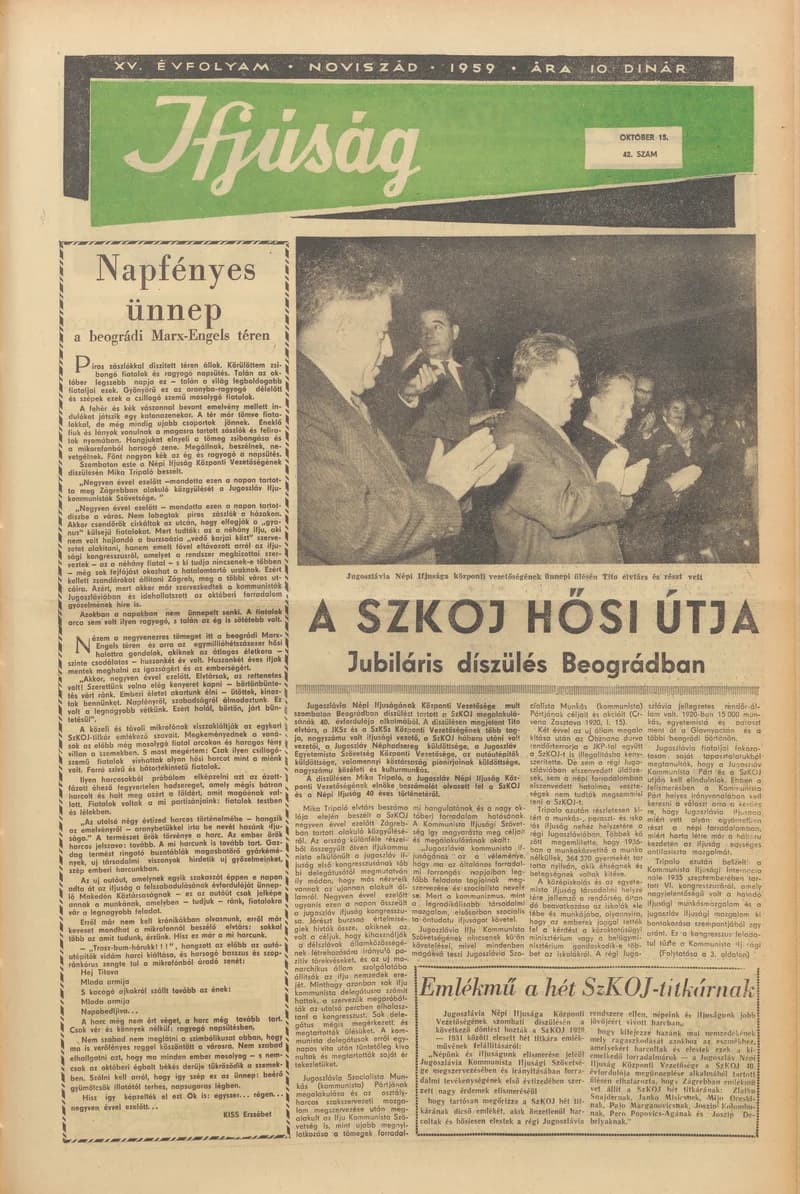 Ifjúság, 15. évf. 1959. október 15. 42. sz.