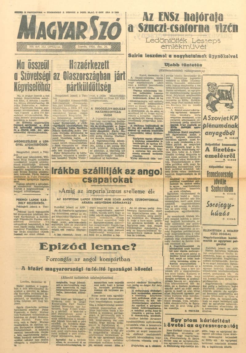 Magyar Szó, 13. évf. 1956. december 26. 352. sz. 1–8. oldal