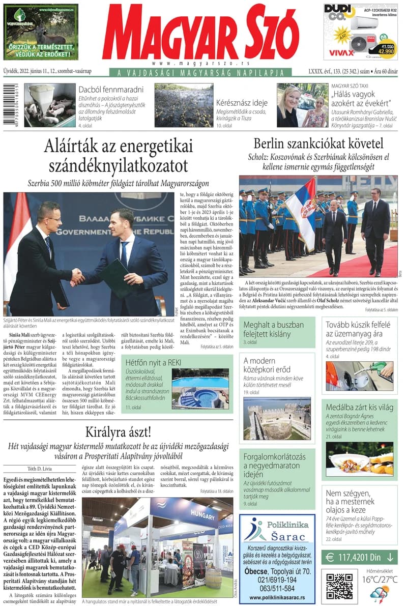 Magyar Szó, 79. évf. 2022. június 11. – 12. 133. sz. 1–32. oldal
