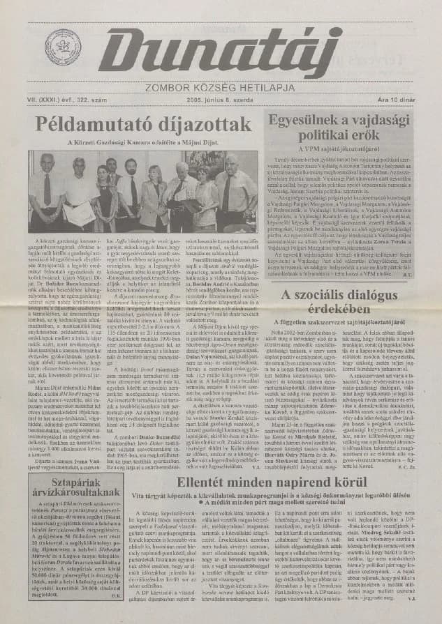 Dunatáj, 7. évf. 2005. június 8. 322. sz.