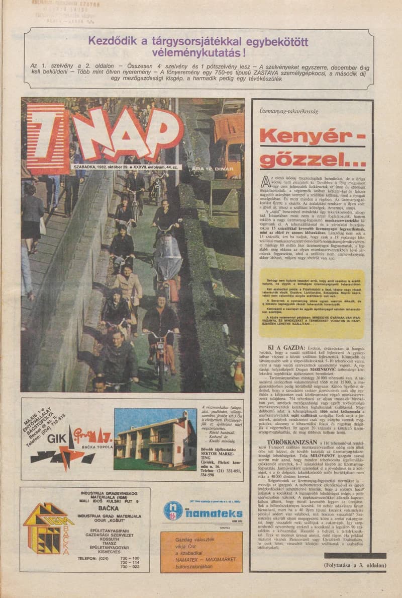 7 Nap, 37. évf. 1982. október 29. 44. sz. 1–16. oldal