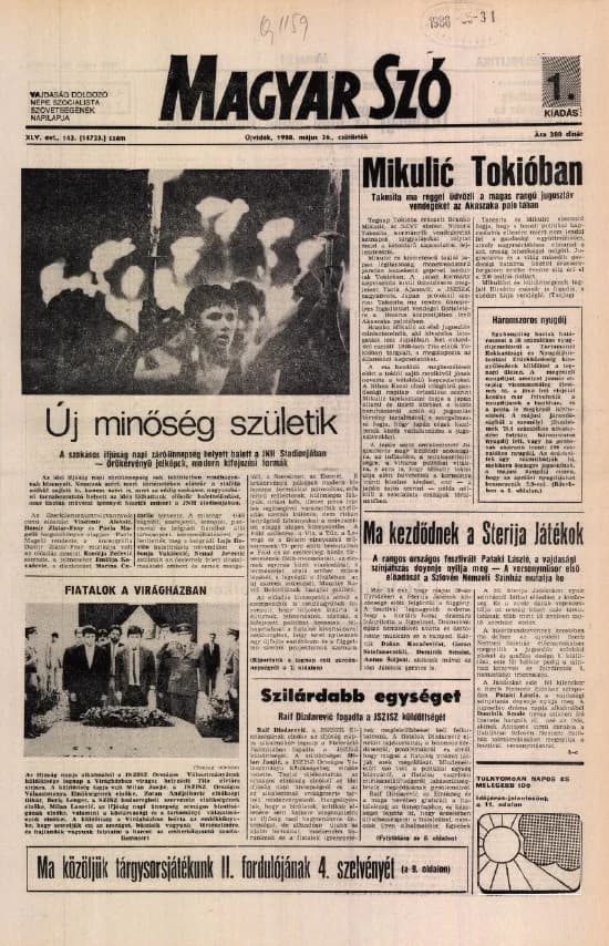 Magyar Szó, 45. évf. 1988. május 26. 143. sz. 1–16. oldal