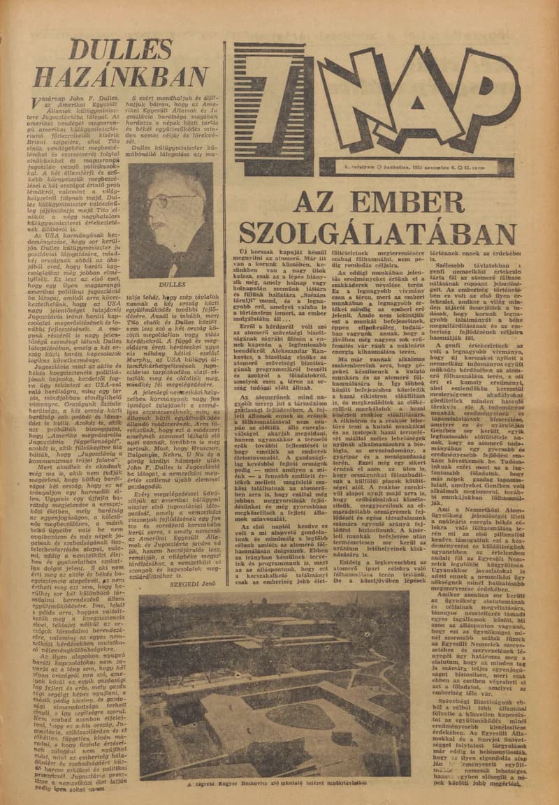7 Nap, 10. évf. 1955. november 6. 45. sz. 1–16. oldal