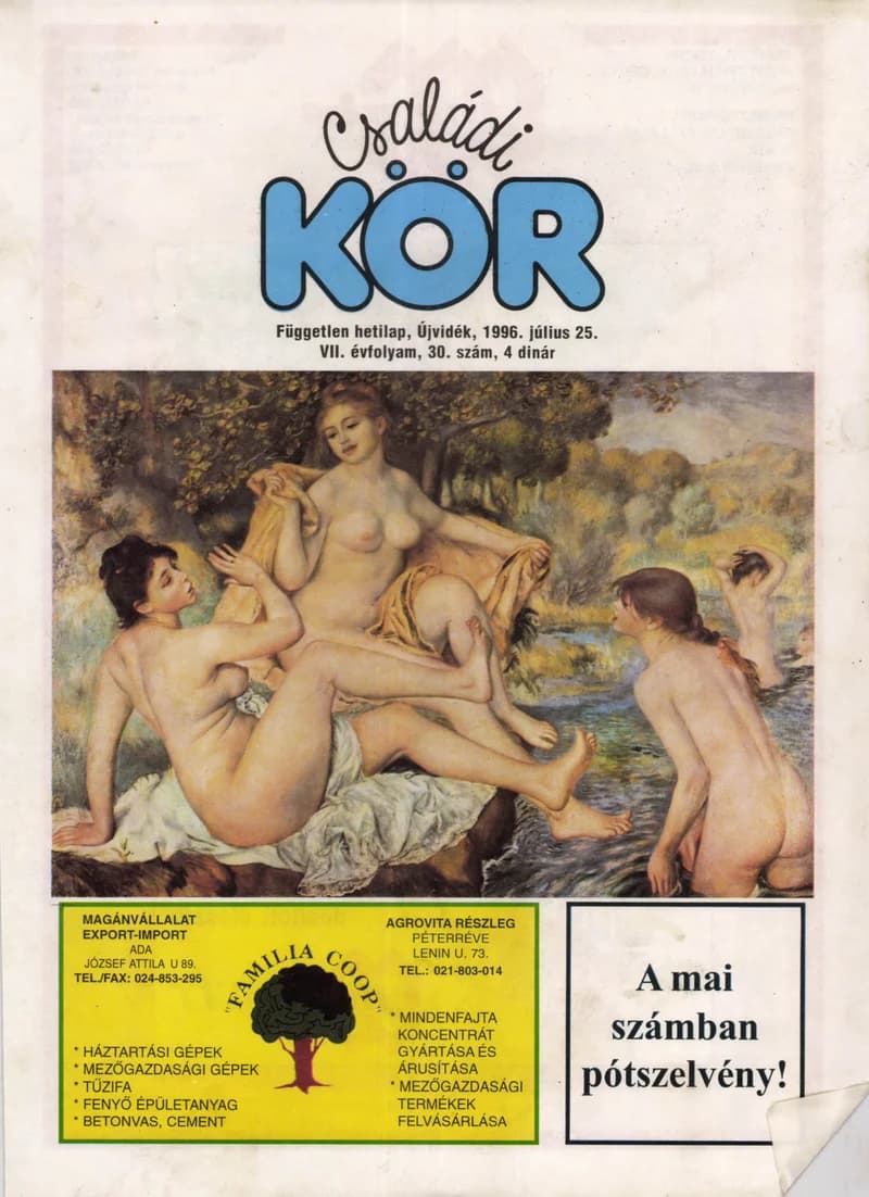 Családi Kör, 7. évf. 1996. július 25. 30. sz.