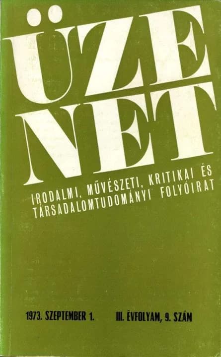 Üzenet, 3. évf. 1973. szeptember 1. 9. sz. 603–696. oldal