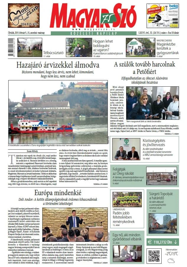 Magyar Szó, 76. évf. 2019. február 9. – 10. 32. sz. 1–42. oldal