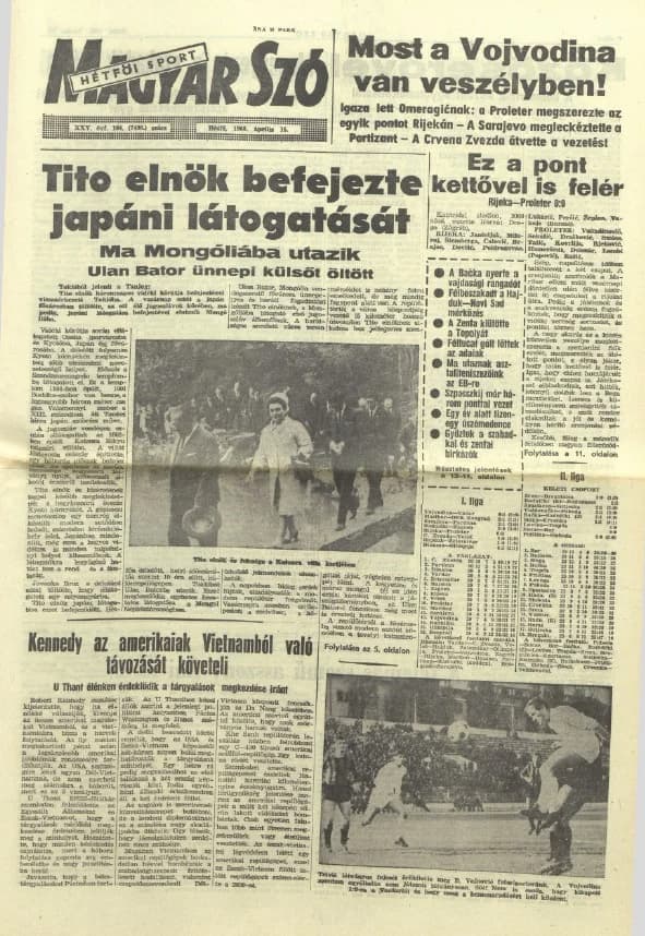 Magyar Szó, 25. évf. 1968. április 15. 104. sz. 1–16. oldal