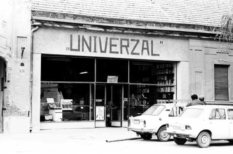 Magyarkanizsa: áruház, főutca, városháza