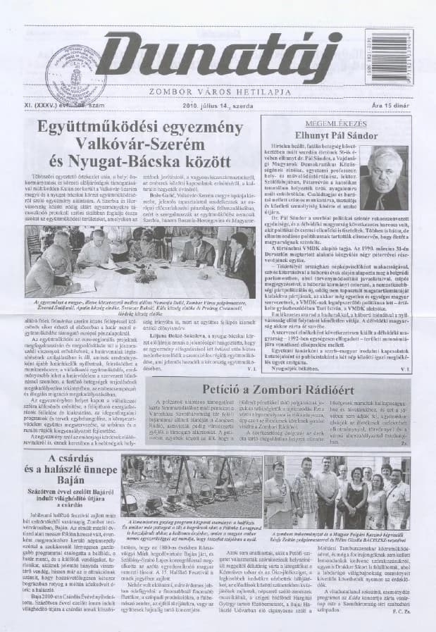 Dunatáj, 12. évf. 2010. július 14. 588. sz.