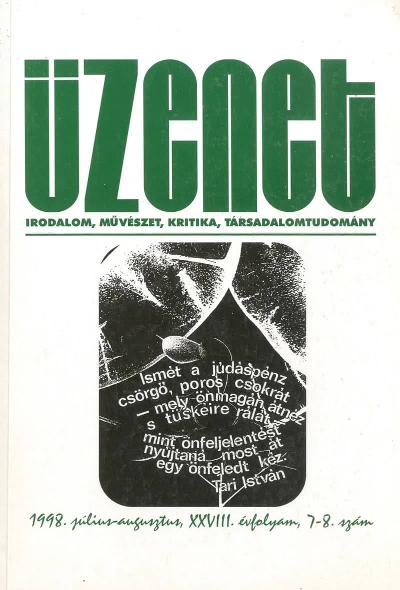 Üzenet, 28. évf. 1998. július – augusztus. 7–8. sz. 1–114. oldal