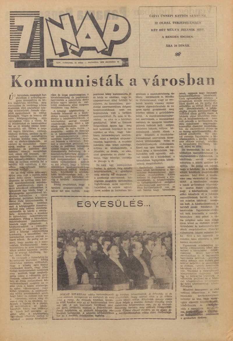 7 Nap, 14. évf. 1959. december 13. 51. sz. 1–20. oldal