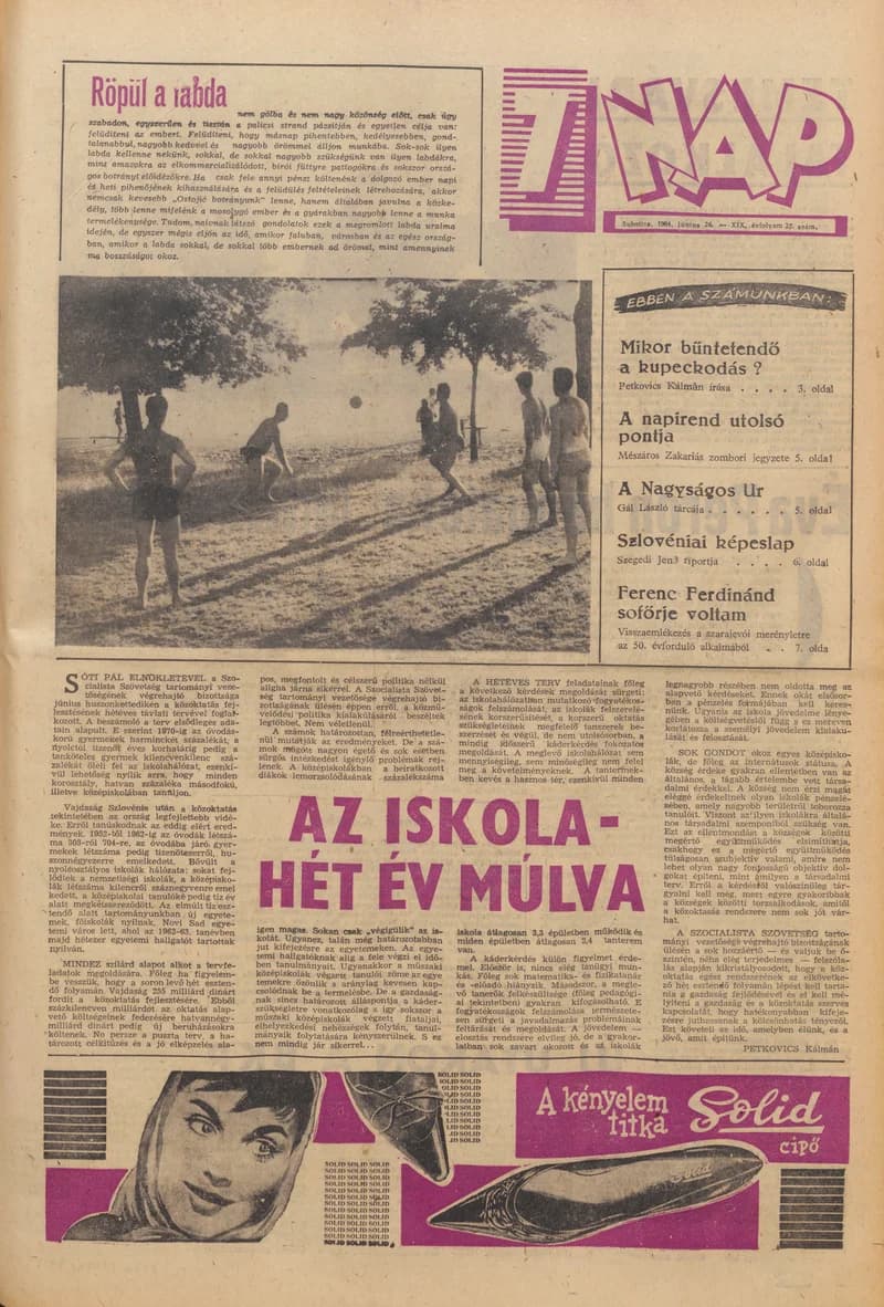 7 Nap, 19. évf. 1964. június 26. 25. sz. 1–20. oldal