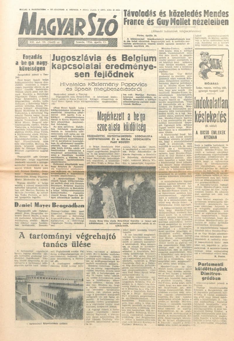Magyar Szó, 13. évf. 1956. április 11. 99. sz. 1–8. oldal