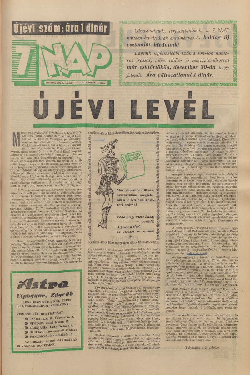 7 Nap, 26. évf. 1971. december 24. 53. sz. 1–48. oldal