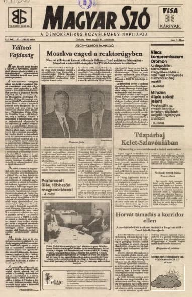 Magyar Szó, 52. évf. 1995. május 11. 107. sz. 1–16. oldal