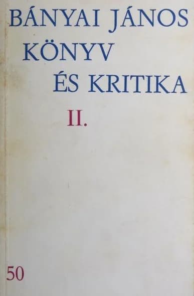 Könyv és kritika II.